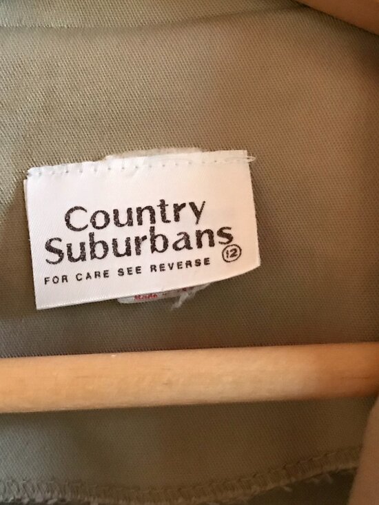 Country Suburbans Blazer Jacket: Vintage Lightweight Cotton Blend, Tan Size 12 - Picture 4 of 8